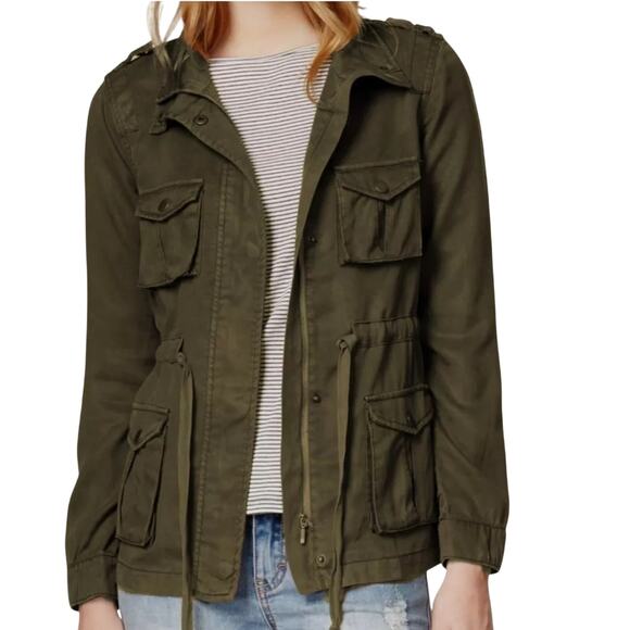 Maison Jules Olive Green Utility Jacket - Size Medium - Picture 1 of 5
